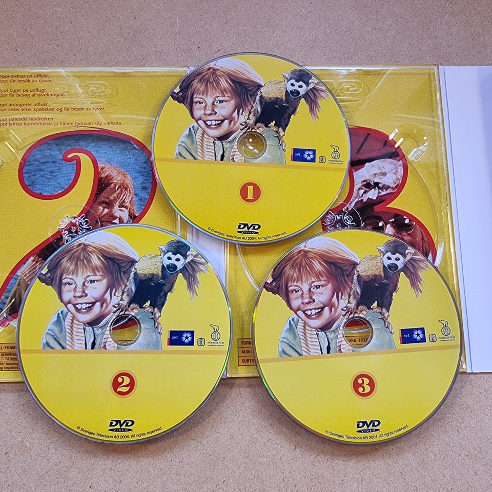 Pippi - boks med 6 dvd, DVD, andet