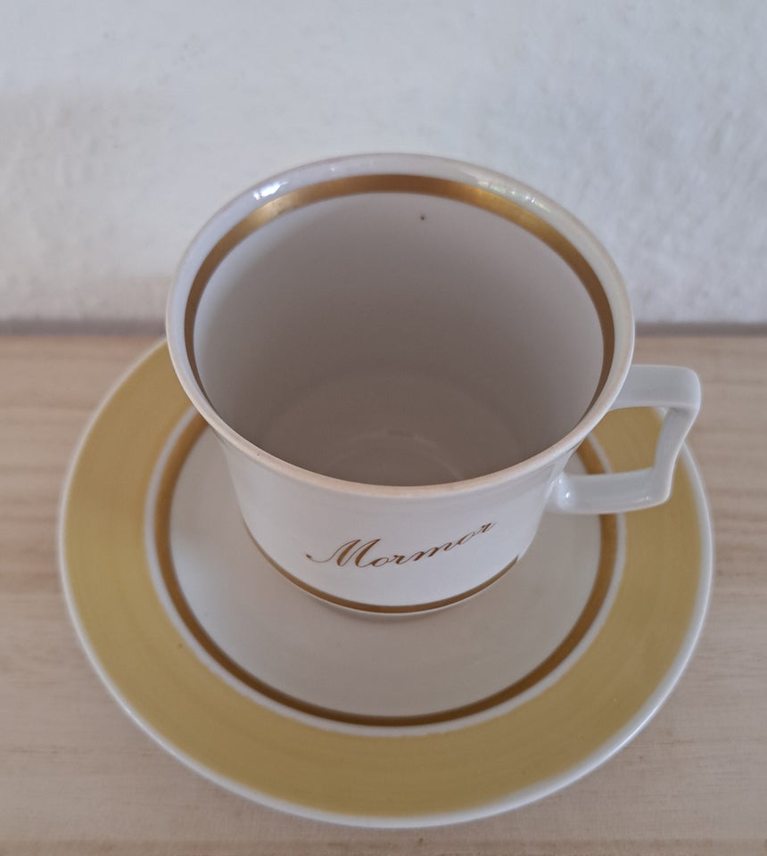 Porcelæn Kaffekop med underkop