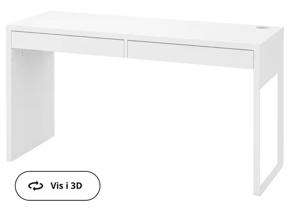 Skrivebord, Ikea, b: 142 d: 52 h: 75