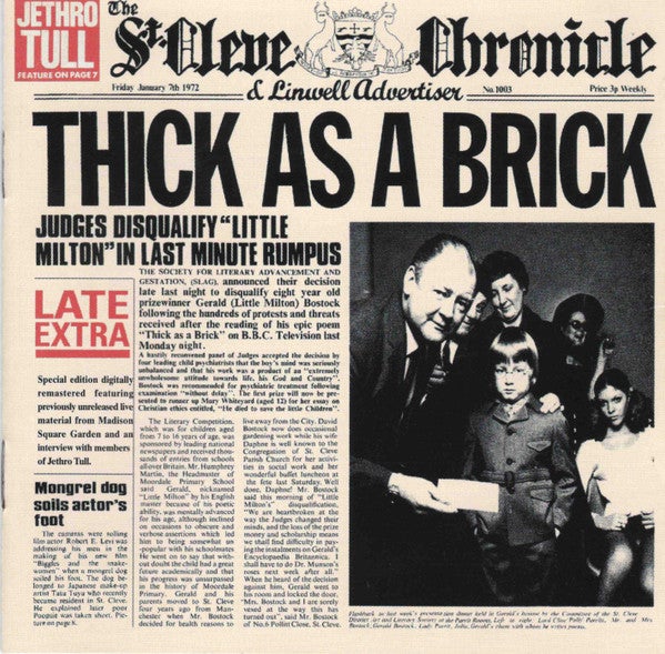 JETHRO TULL: Thick As A Brick, rock