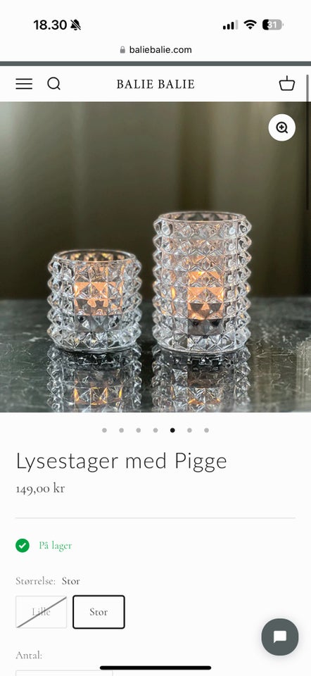 Lysestager, Baliebalie