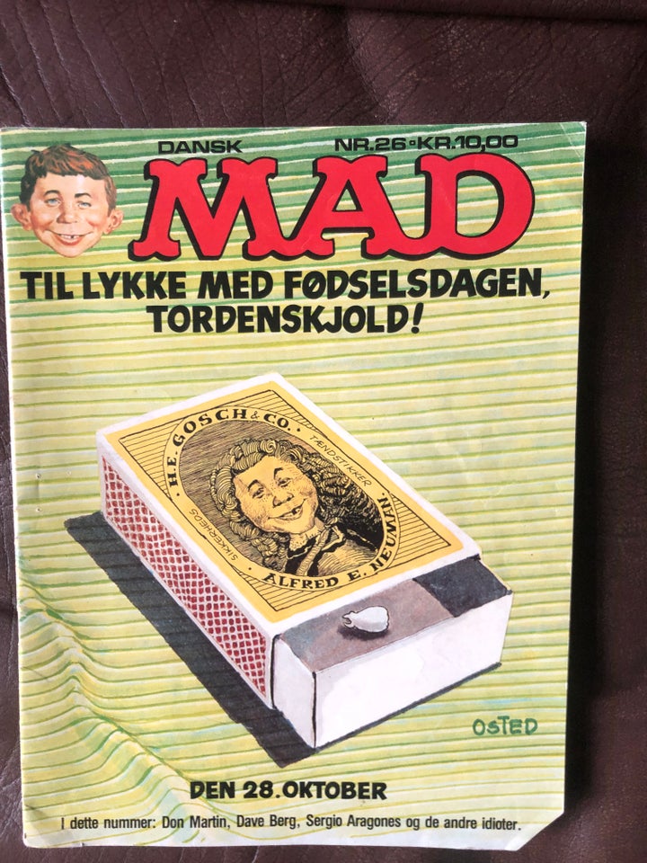 dansk MAD, Tegneserie