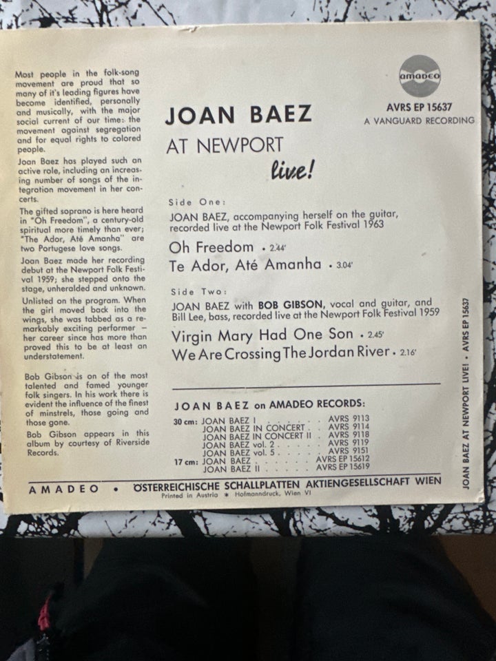 EP, Joan baez