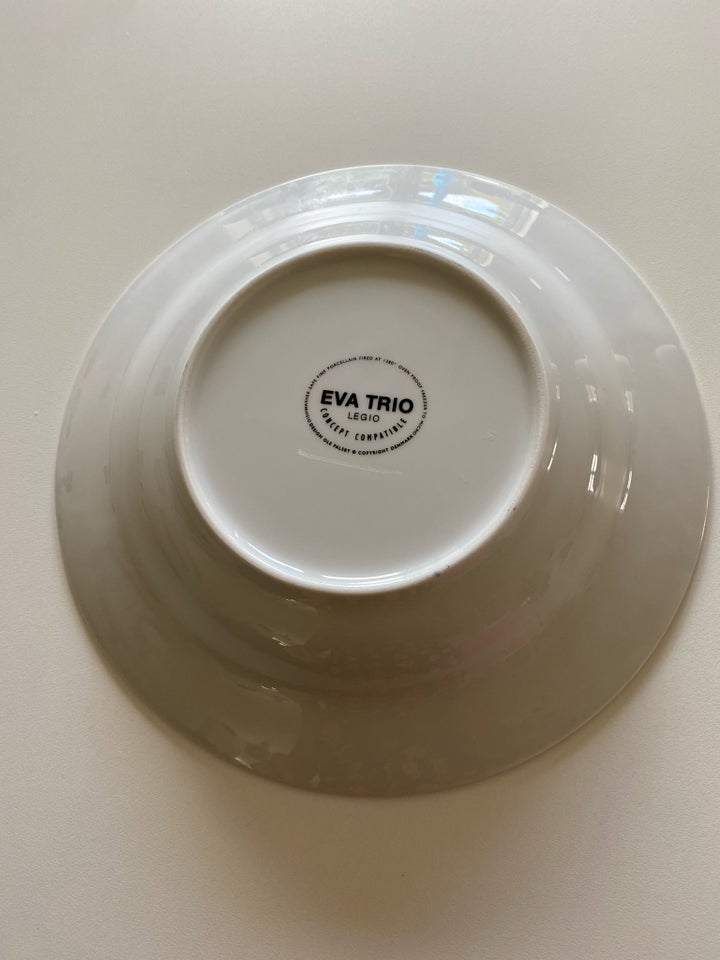 Porcelæn Tallerkner  Eva Trio