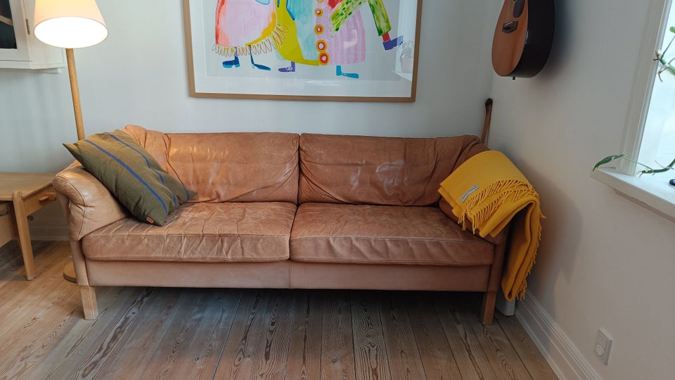 Sofa, læder, 2 pers.