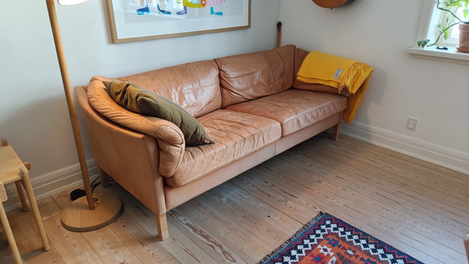 Sofa, læder, 2 pers.