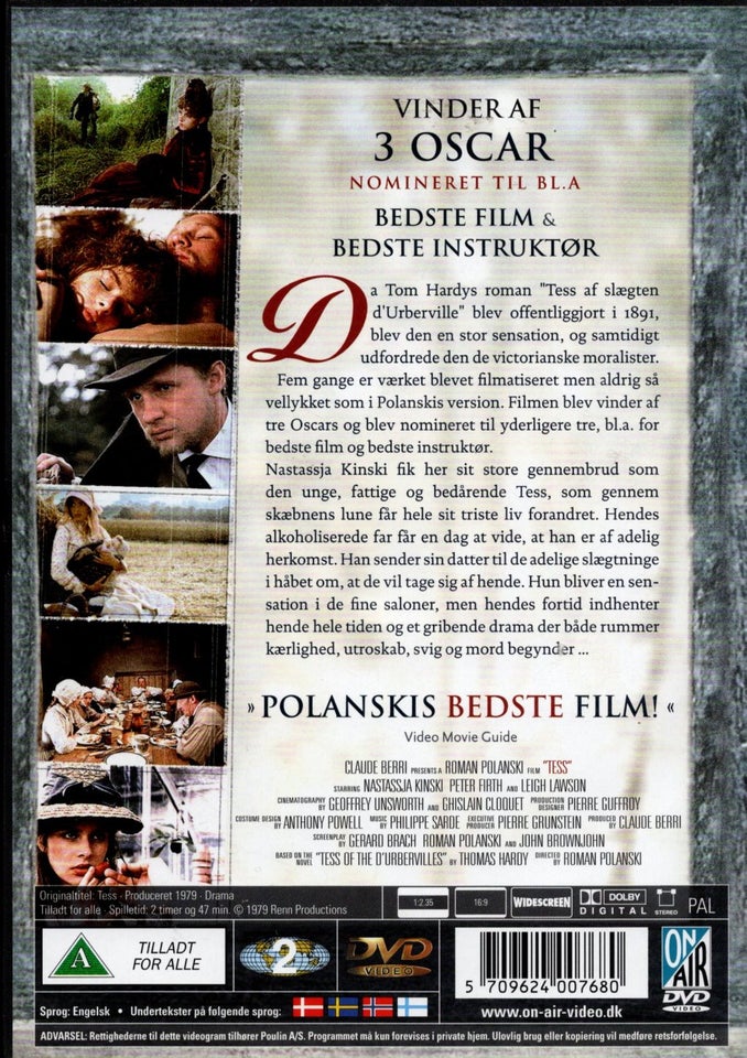 Tess, instruktør Roman Polanski,