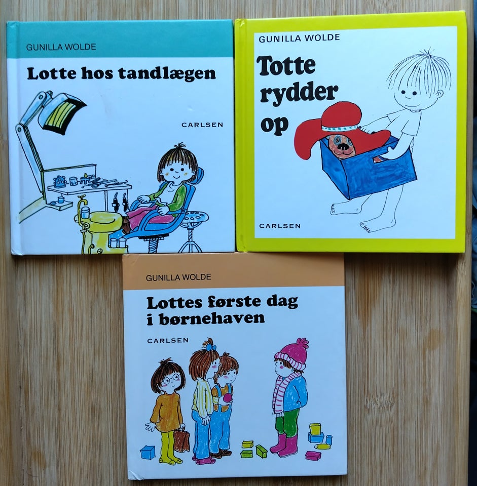 5 stk. Totte og Lotte Bøger, Gunilla