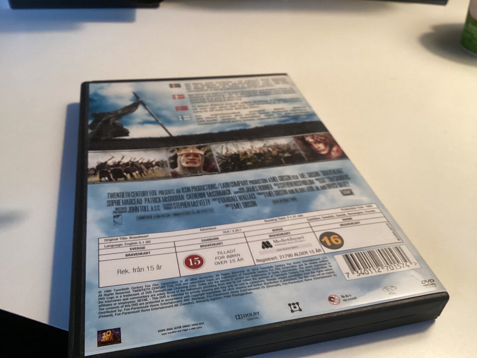 Braveheart , DVD, eventyr