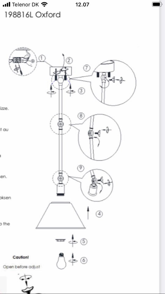 Anden loftslampe Oxford