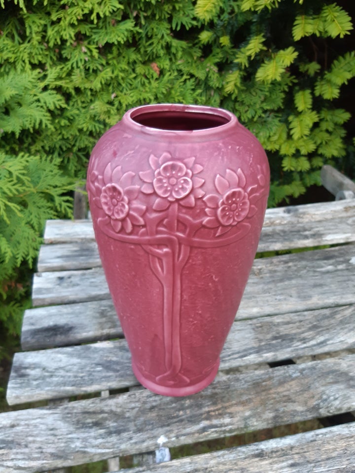 Keramik, Høj vase, Art Nouveau