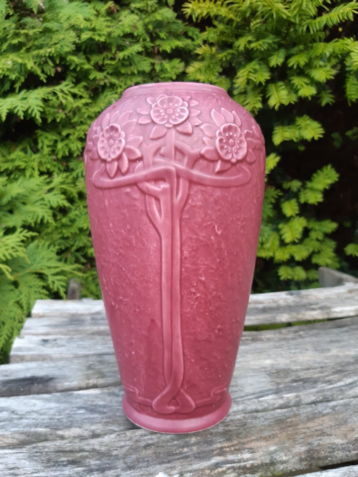 Keramik, Høj vase, Art Nouveau