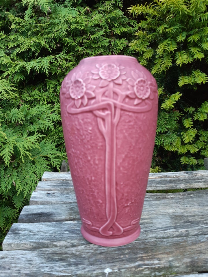 Keramik, Høj vase, Art Nouveau