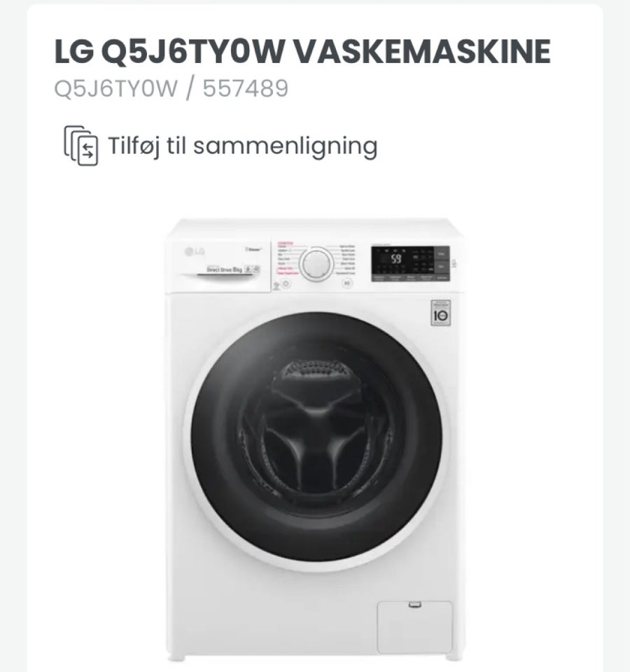 LG vaskemaskine, Q5J6TY0W ,