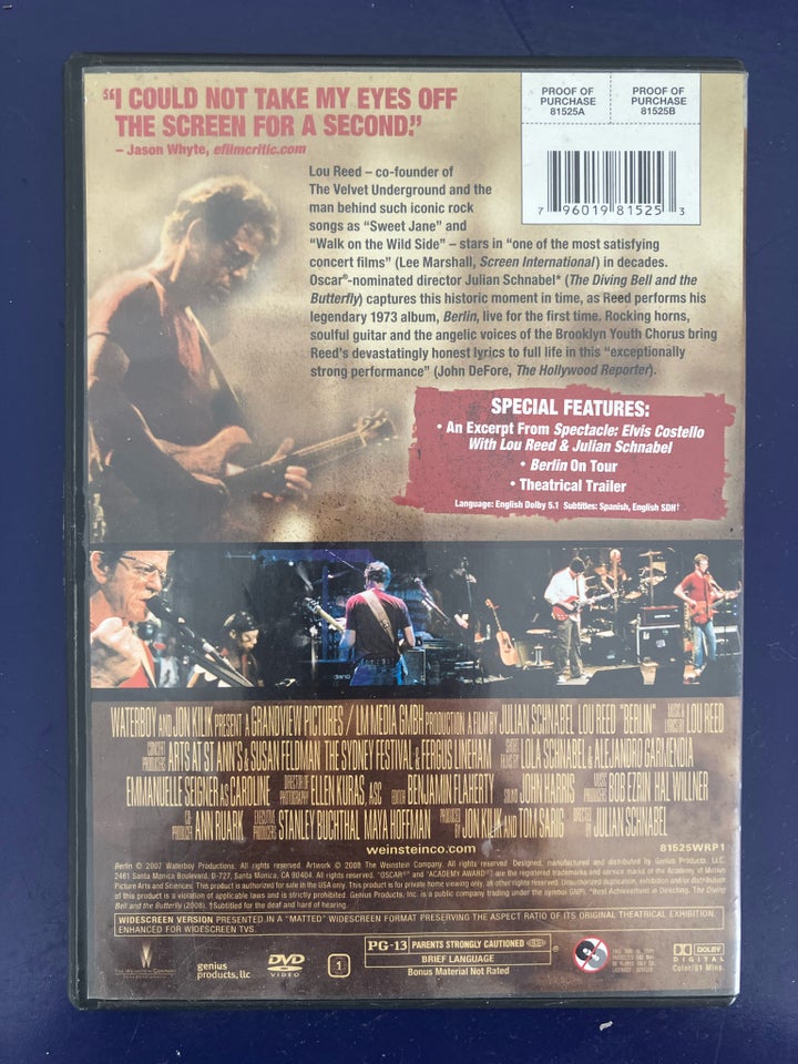 A night with Lou Reed DVD