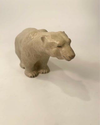 Keramik isbjørn hjorth figur 