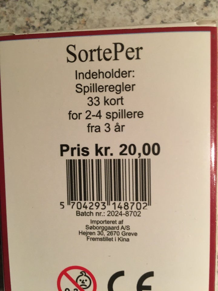 Sorteper, Sorteper i juleudgave,