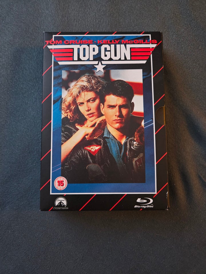 Top Gun Blu-Ray i VHS box,