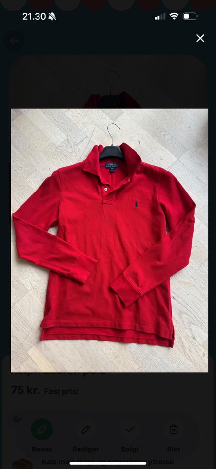 Bluse, Langærmet polo, Ralph