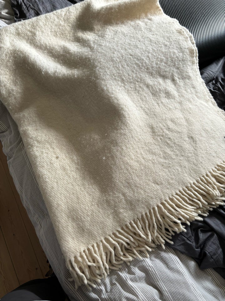 Plaid ægte tæppe 100% norsk uld