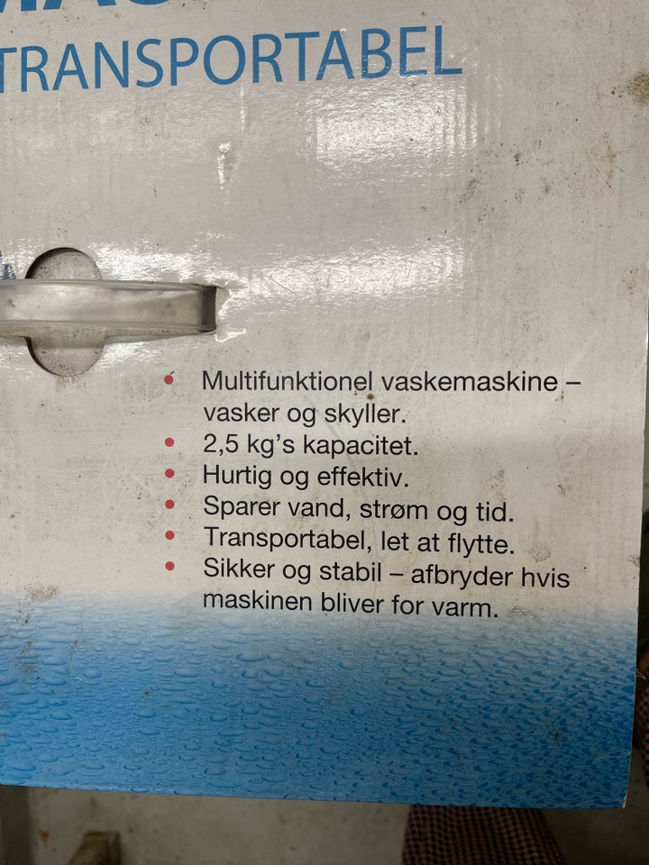 Andet mærke vaskemaskine