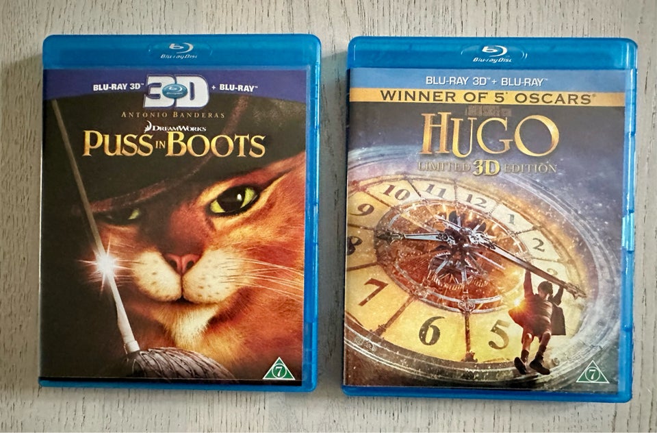 Hugo/puss in boots, Blu-ray,