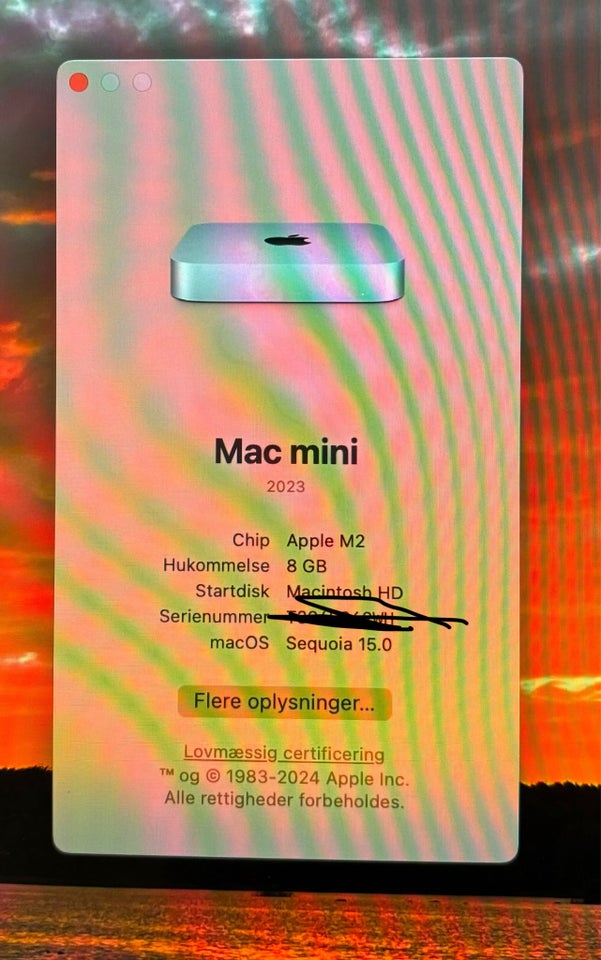 Mac mini, M2 GHz, 8 GB ram