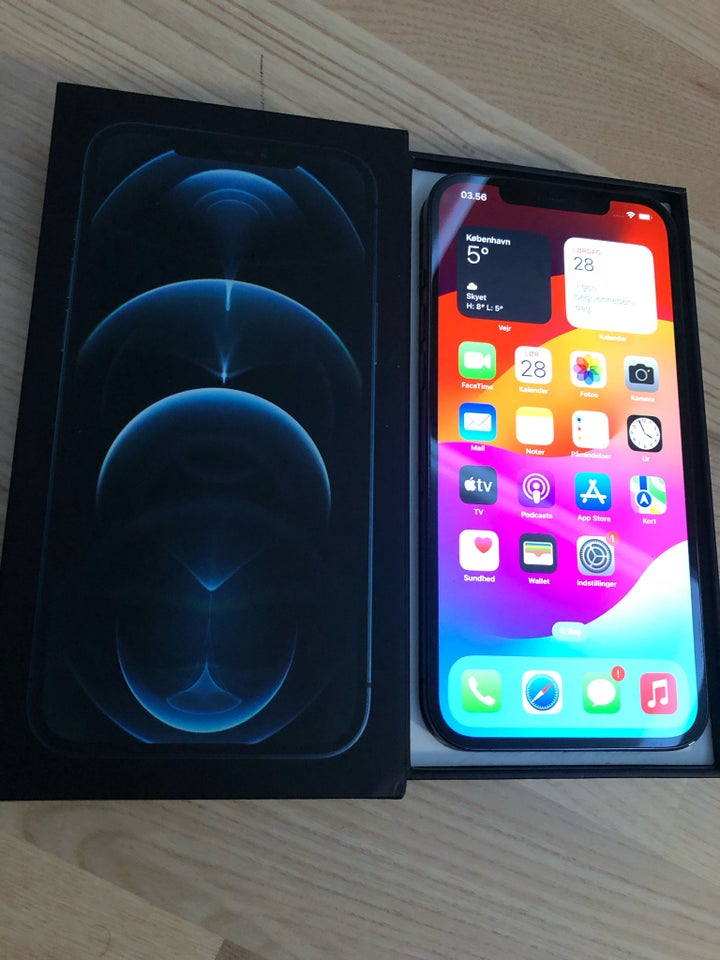 iPhone 12 Pro, 128 GB, sort