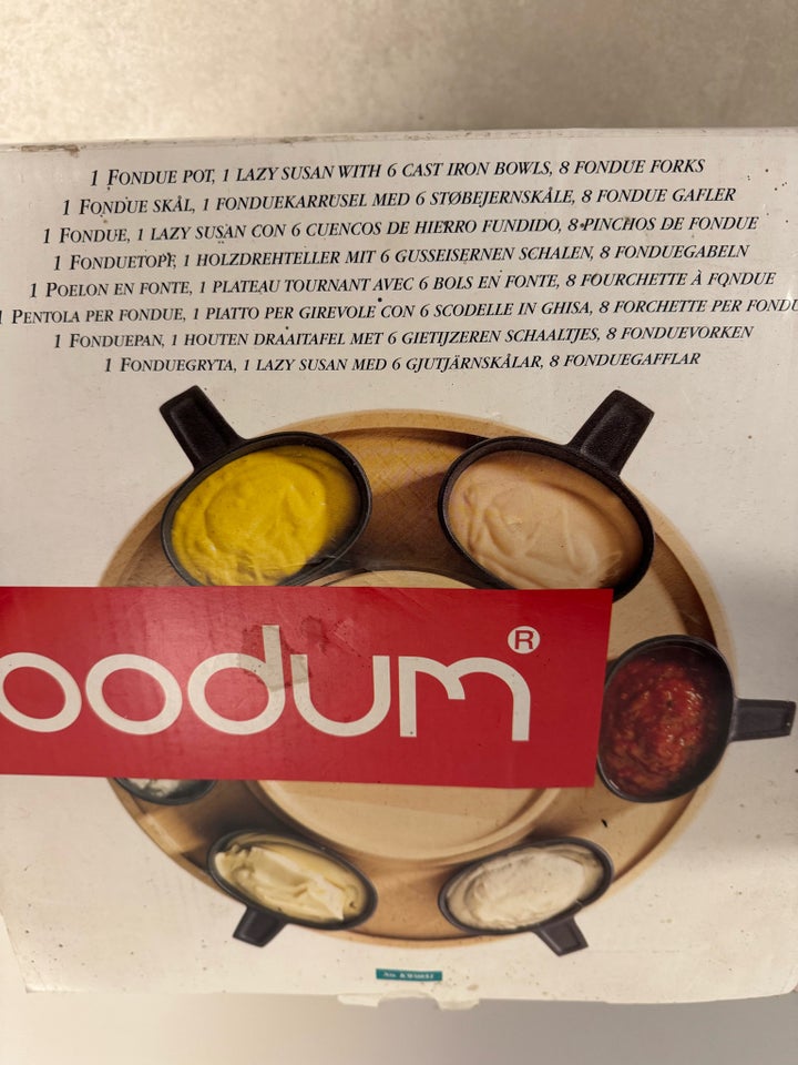 Fonduesæt, Bodum/Nissen/Digsmed