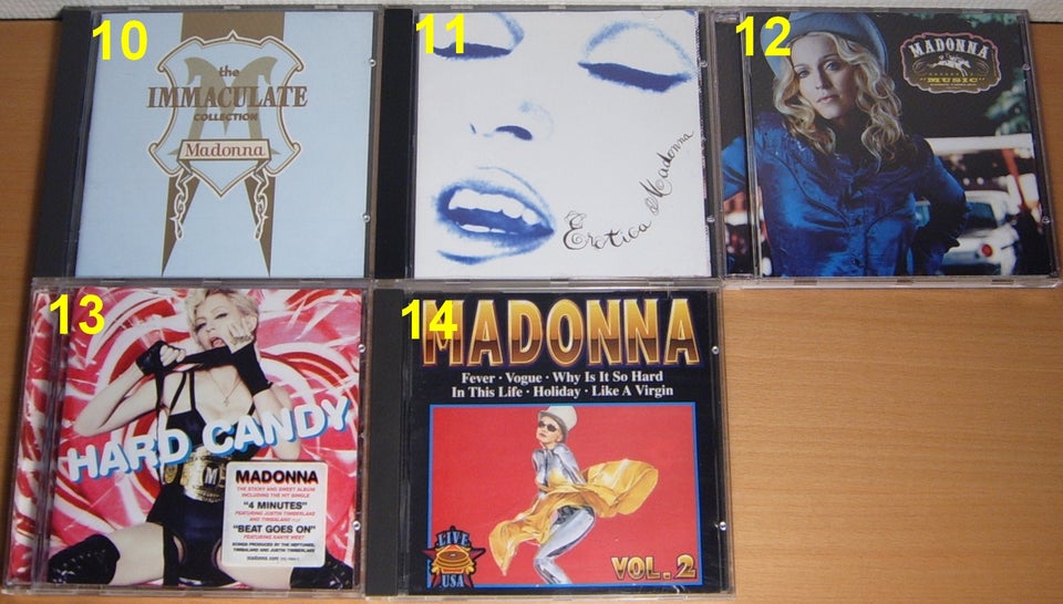 Madonna: 14 Titler, pop