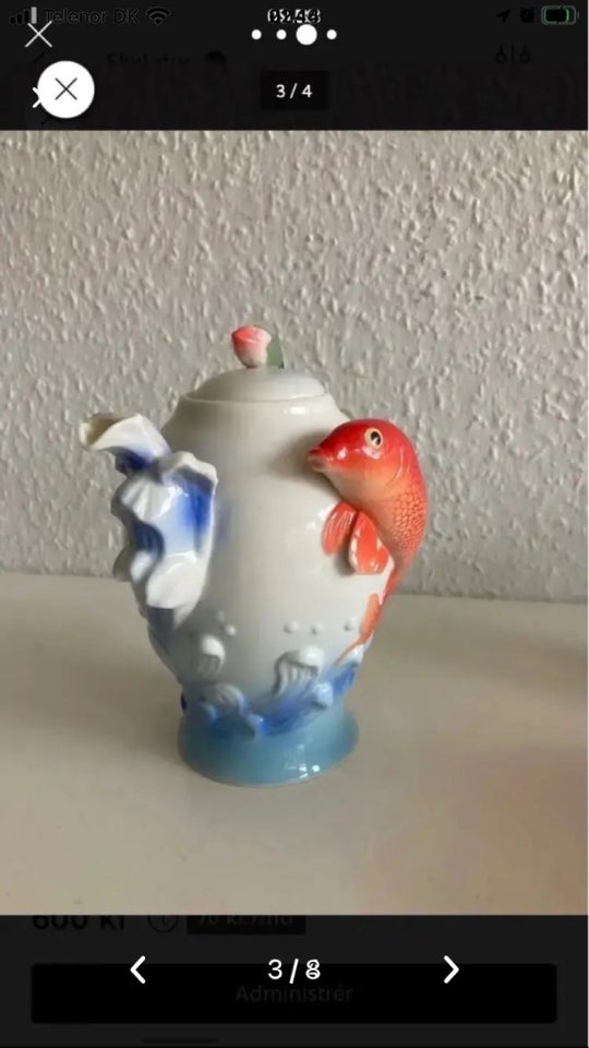 Porcelæn Sjælden porcelæn kande