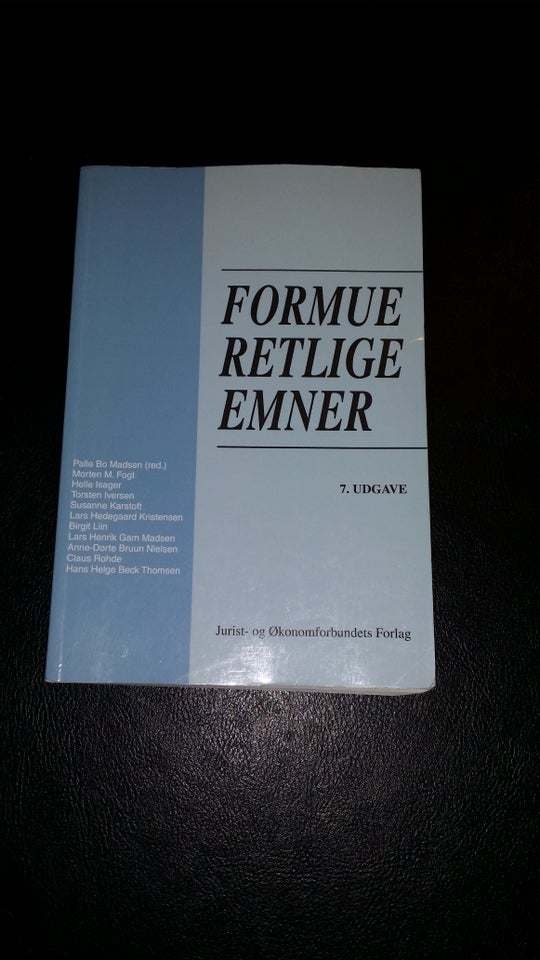 Formueretlige Emner , Bo Helsted