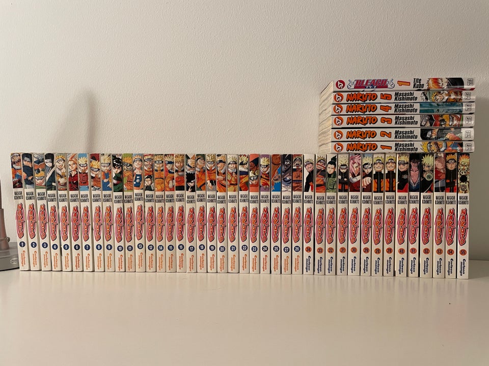 Naruto manga bøger 1-34, 48, 51-55