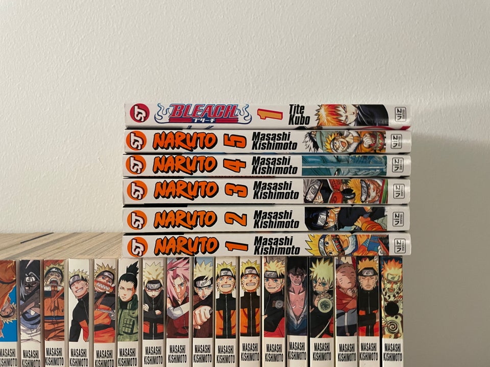 Naruto manga bøger 1-34, 48, 51-55