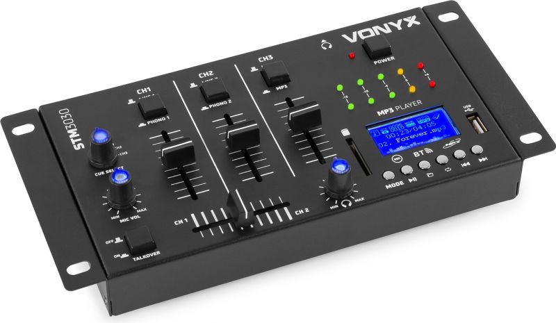 6-kanals Mixer USB/MP3/BT/REC,