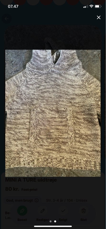 Sweater, Uldtrøje, MINI A TURE