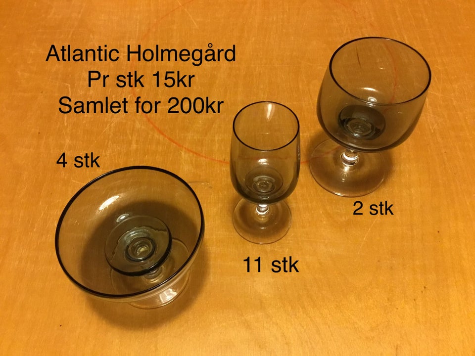 Glas, Røgfarvede likørskåle,