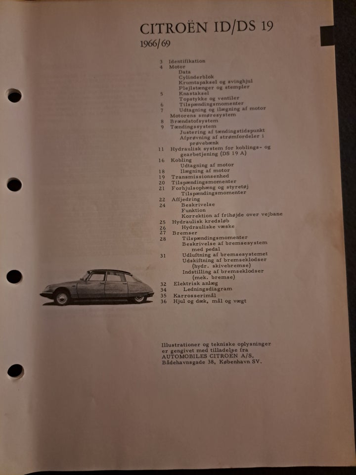 Citroën ID / DS, Ivar, emne: bil og