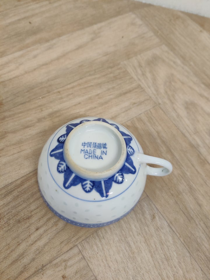 Porcelæn 5 sæt tekopper med