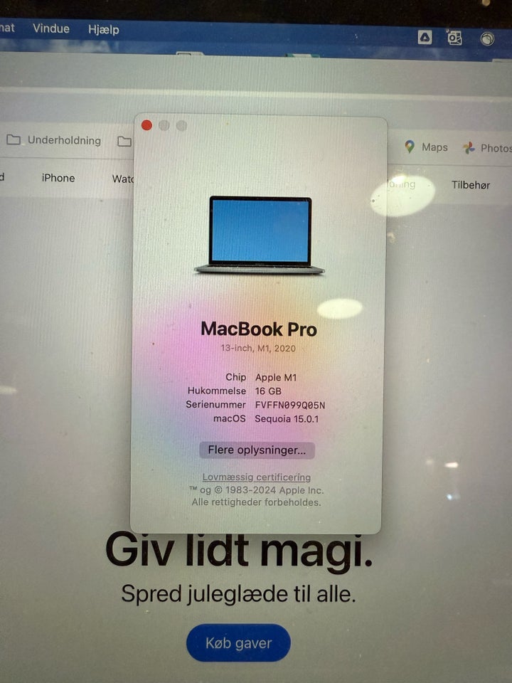 MacBook Pro, 13” M1 2020, M1 GHz