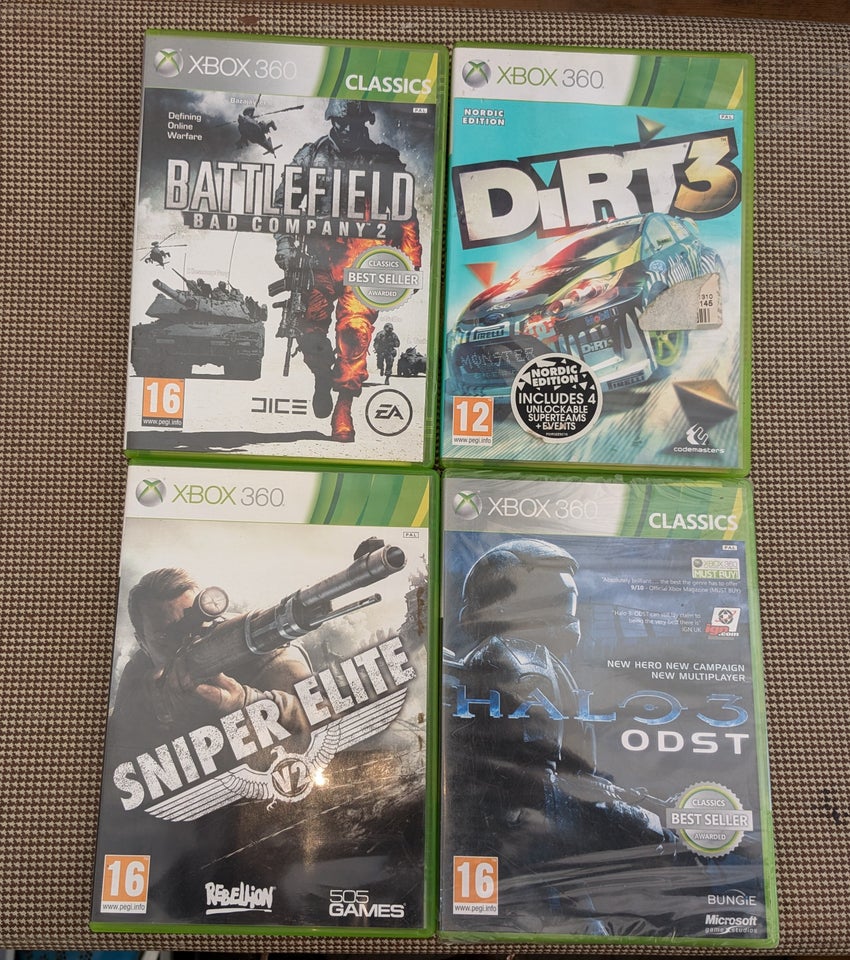 4 spil til XBOX, Xbox 360, action