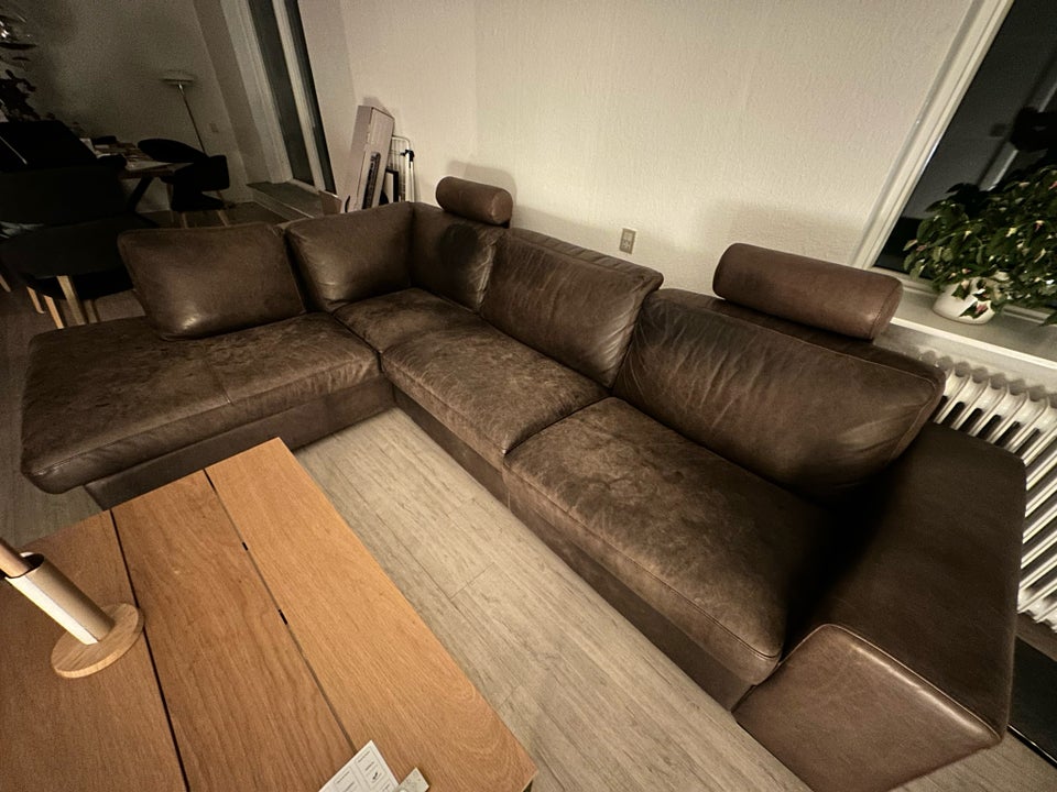 Sofa, læder, 4 pers.