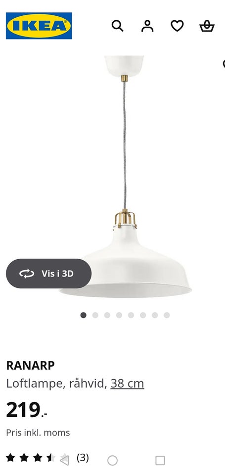 Anden loftslampe, IKEA