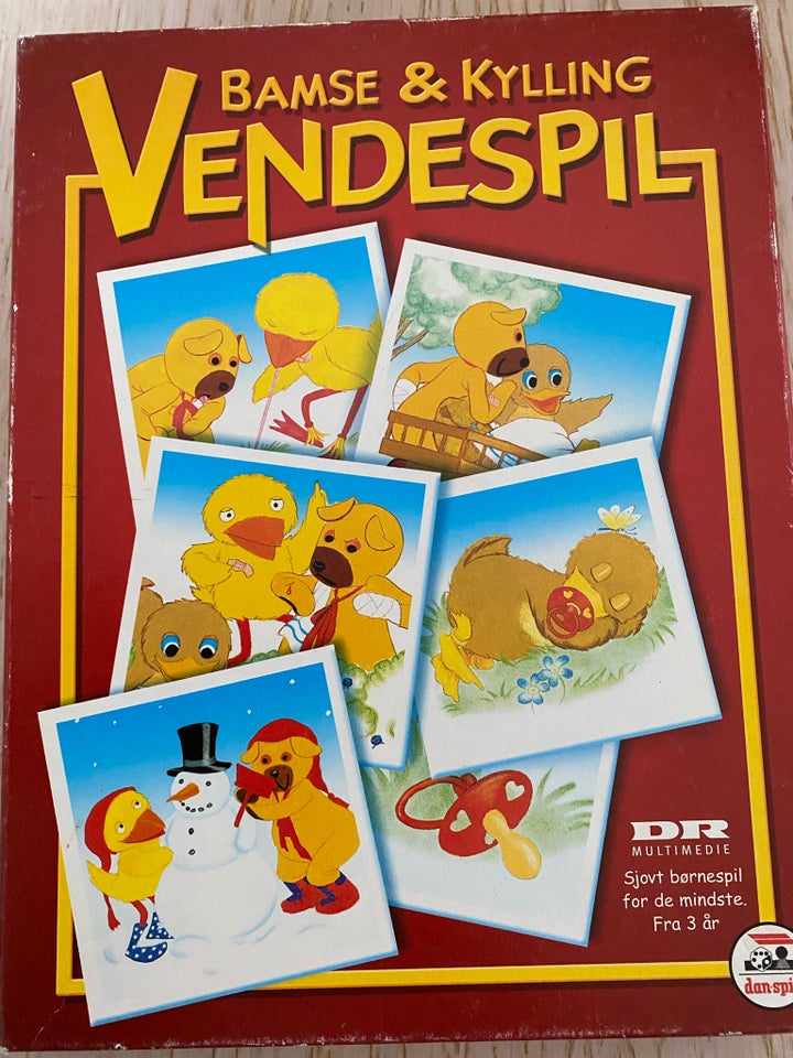 Bamse og kylling vendespil,