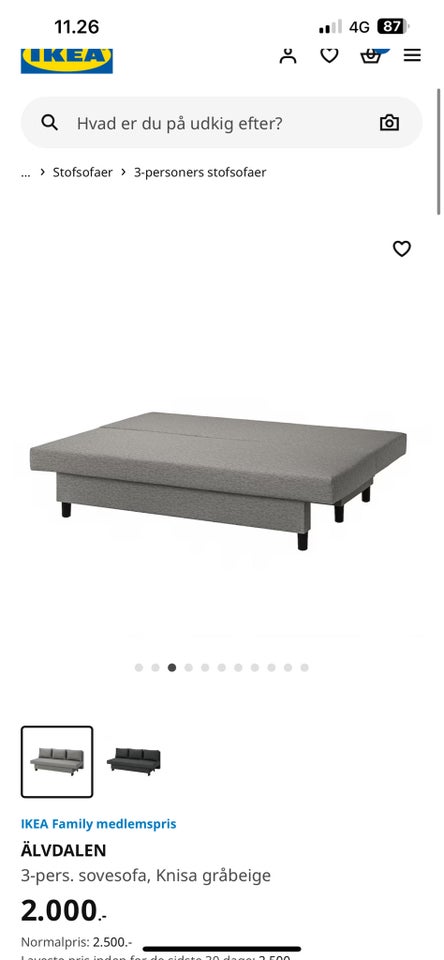 Sovesofa, Ikea