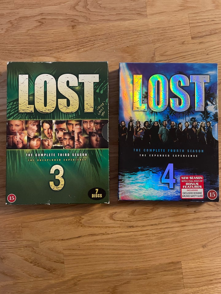 Lost sæson 3 og 4, DVD, DVD