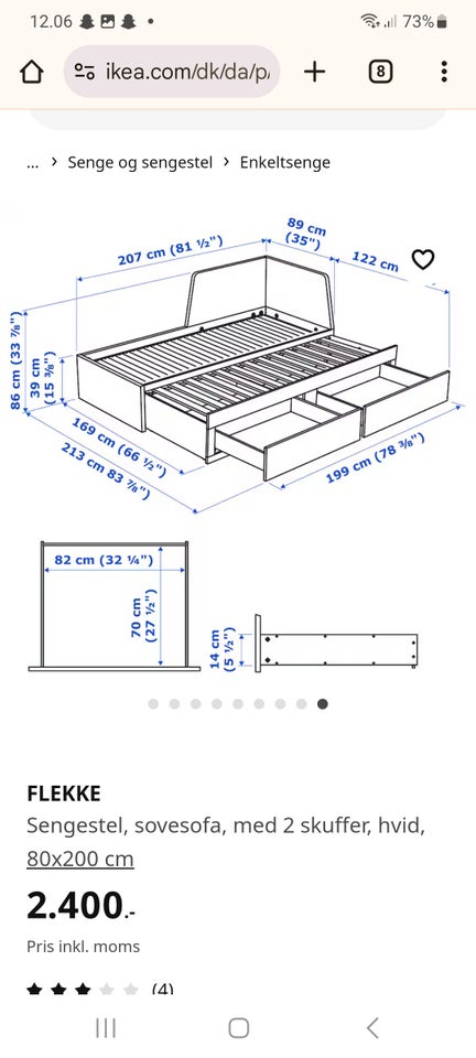 Enkeltseng, Flekke, IKEA