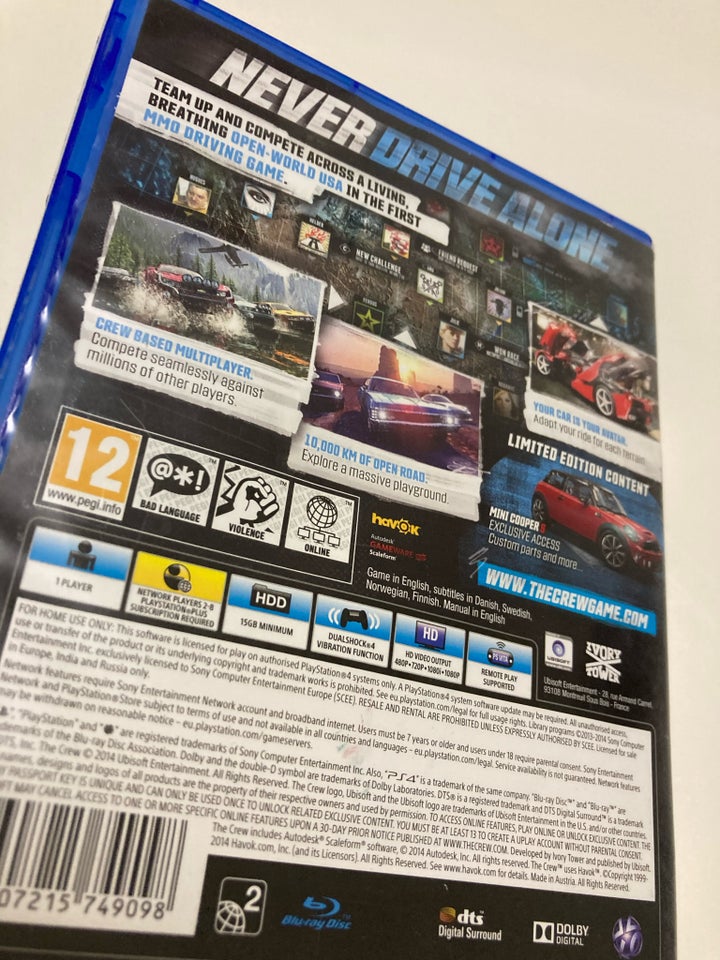 The Crew limited edition, PS4,