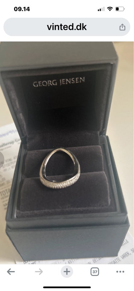 Ring sølv Georg Jensen