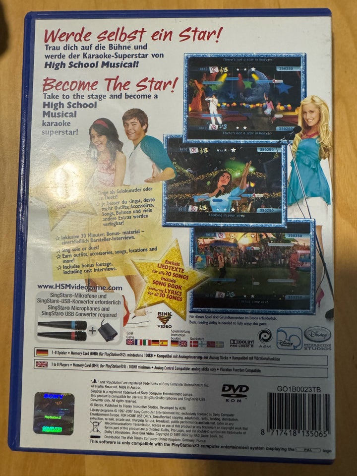 Singstar, PS2, simulation